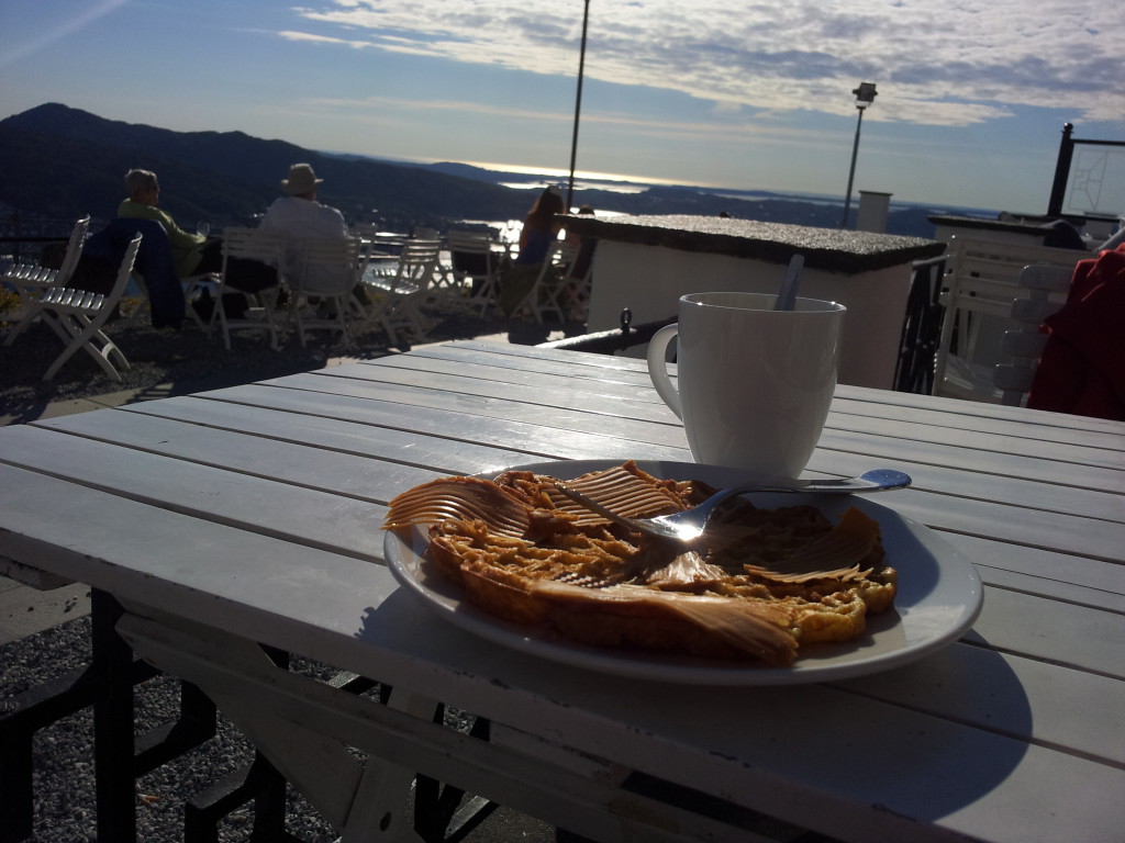 Vafle s výhledem na Bergen